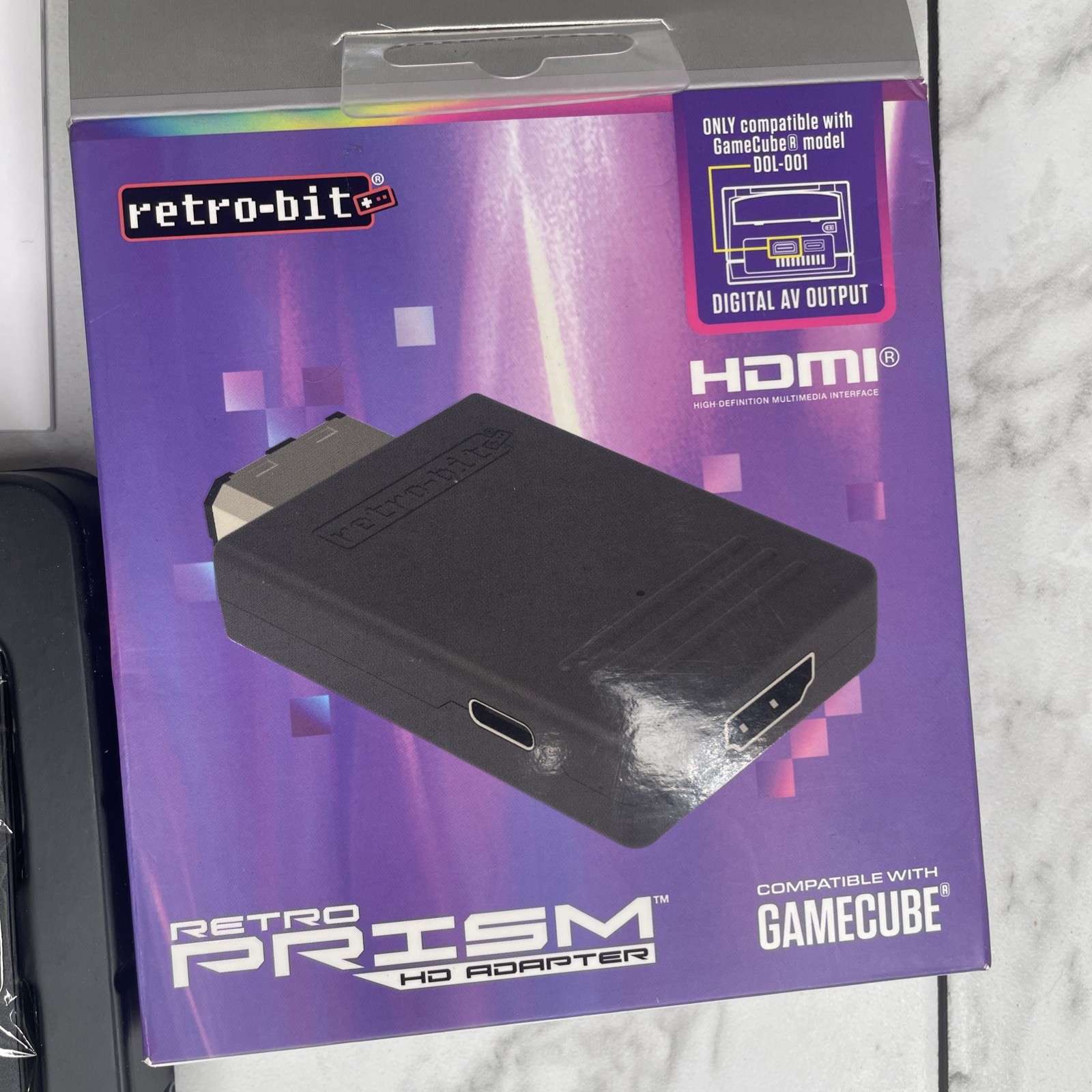 Retro-Bit Prism HDMI Adapter for Gamecube – Black (RB-GC-3063) A13