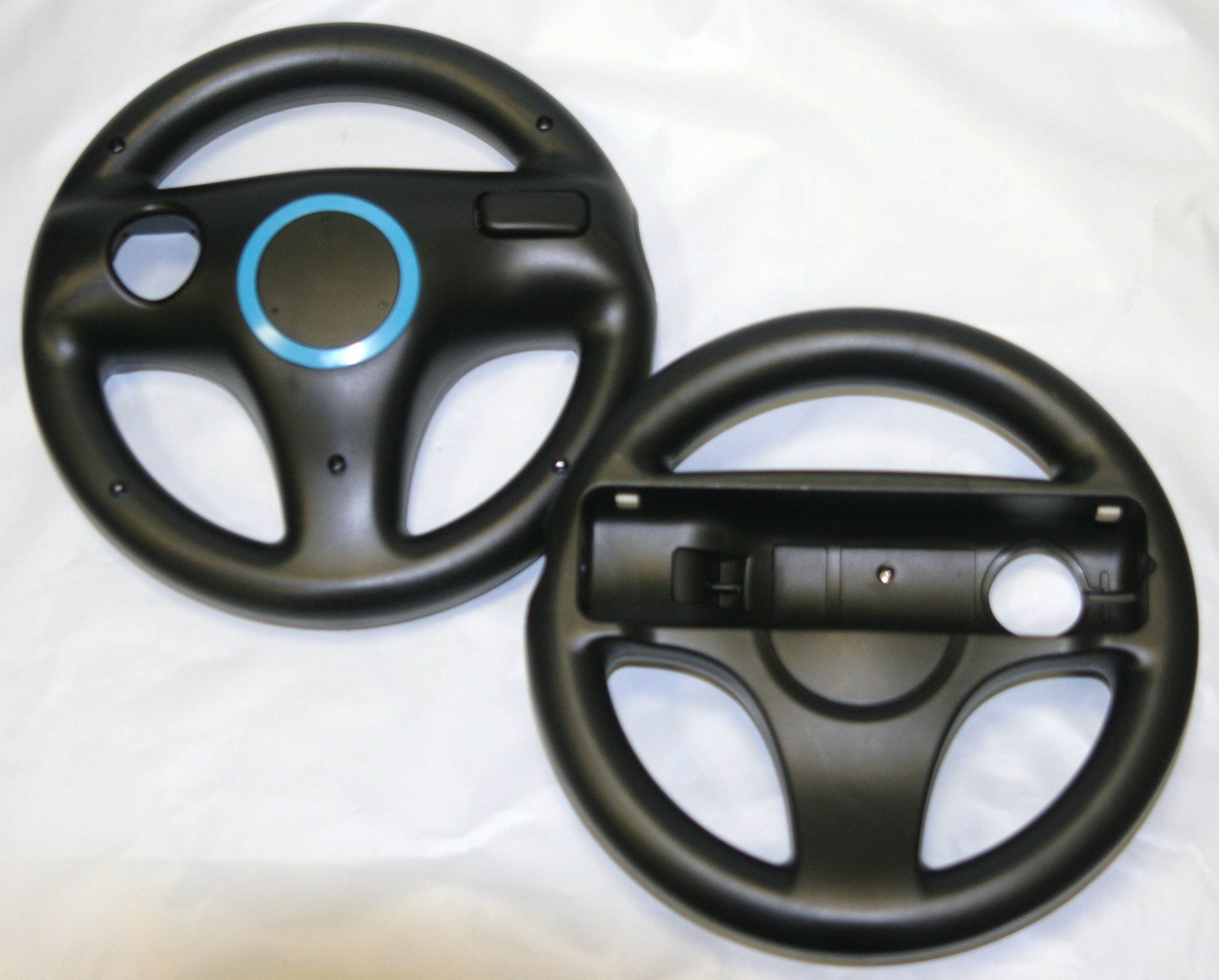 2 x Mario Kart Steering Wheels for Nintendo Wii & Wii U – Old Skool (BLACK)