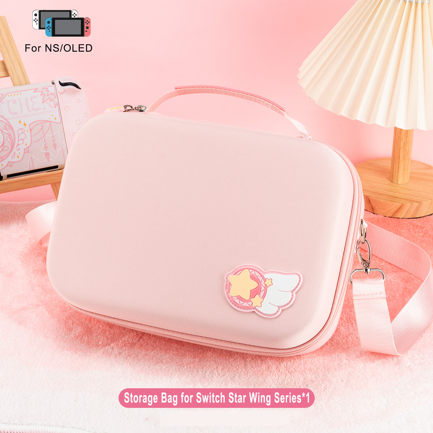 GeekShare MAX Storage Bag Travel Carry Cases for Nintendo Switch/OLED Wing Star