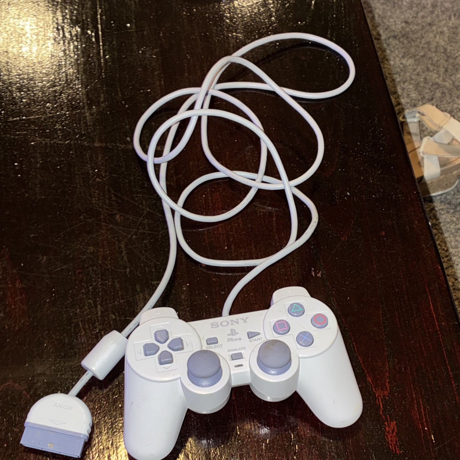 Sony Analog Controller SCPH-1080 White Wired for PlayStation 1