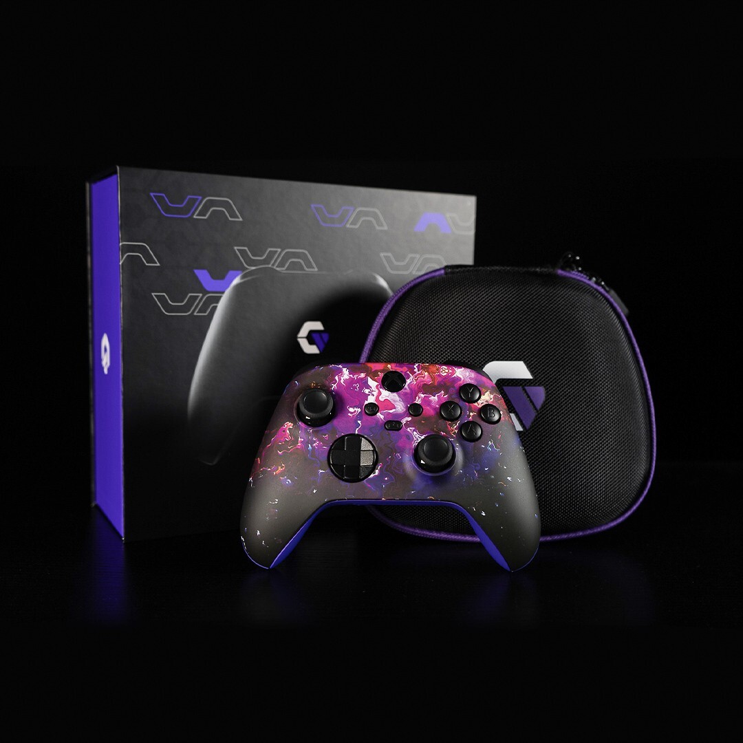 Custom Official Wireless Bluetooth Controller for Xbox Series X/S – Pink Galaxy