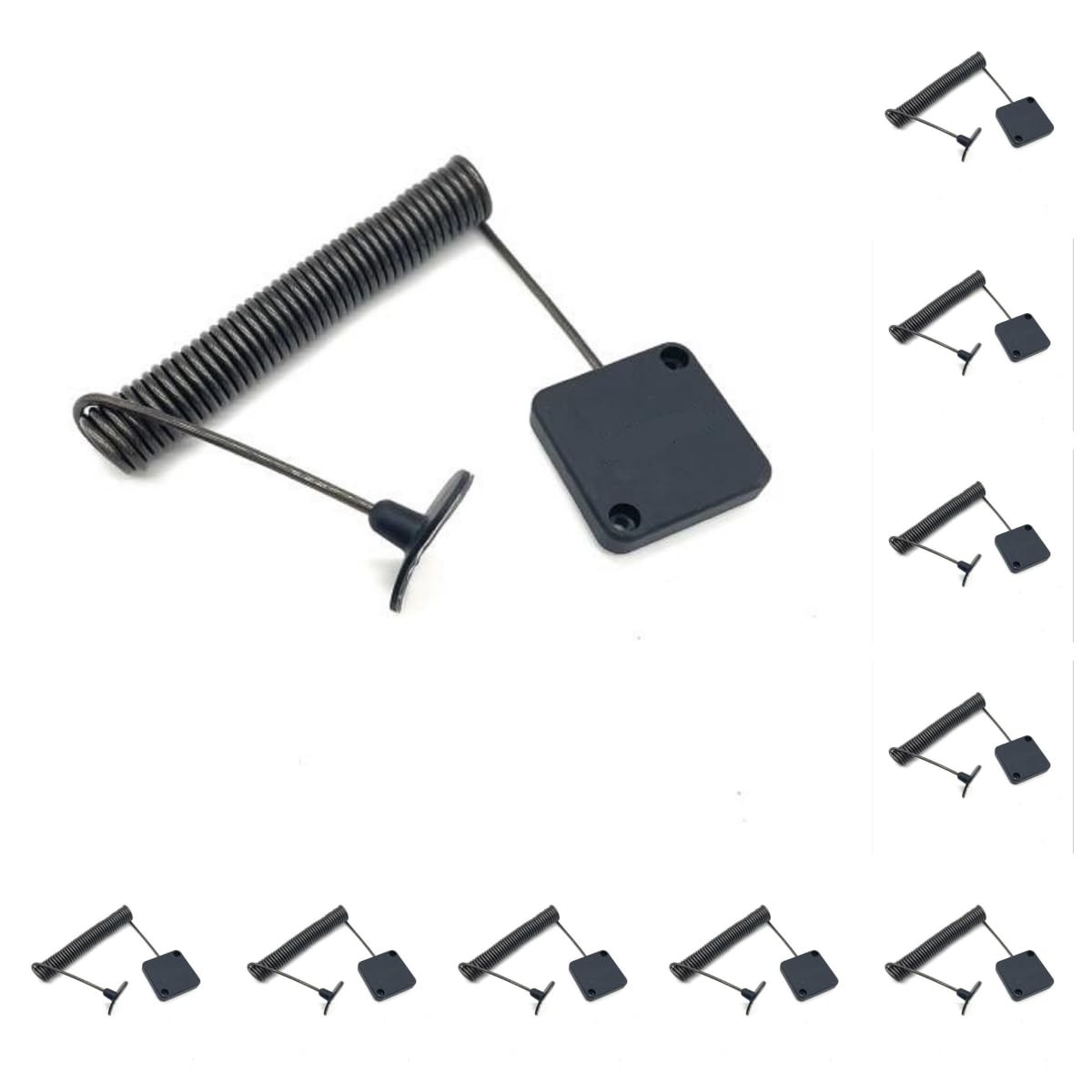 7ft Retractable Cable Lock with Double Sided Adhesive for Gaming Controller, …