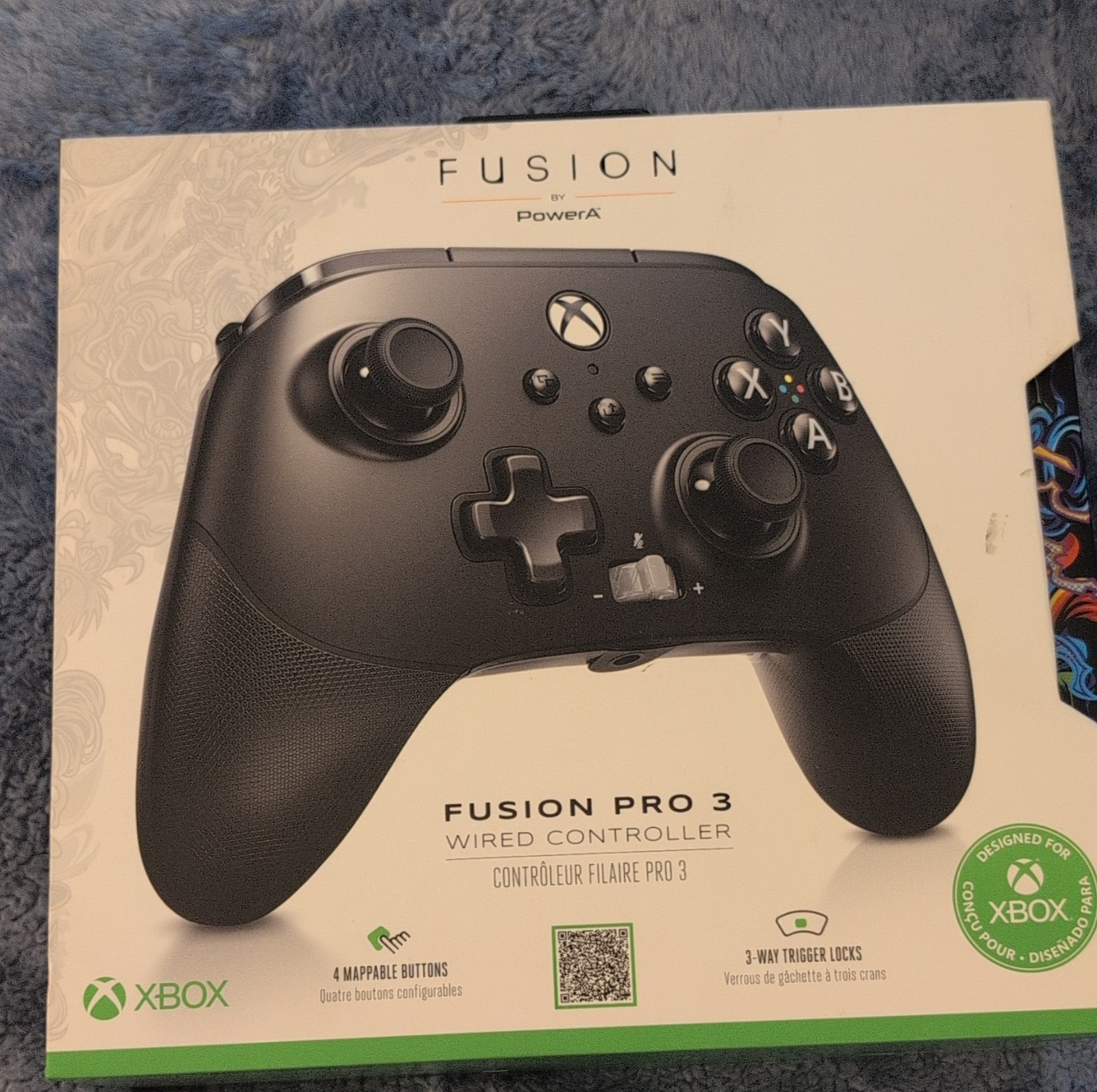 PowerA Fusion Pro 3 Black Wired Controller for Xbox Series X|S One PC w/ Case