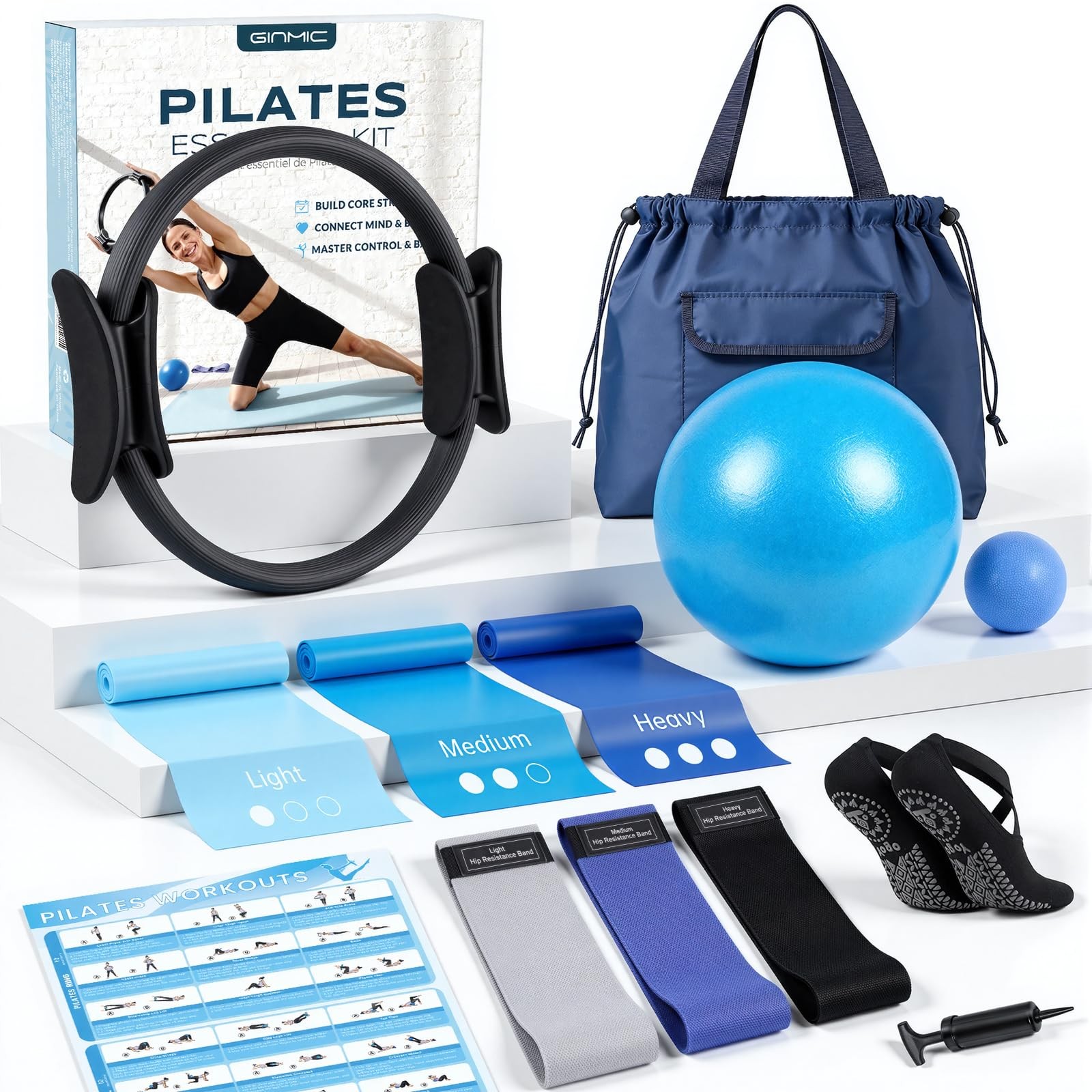 Pilates Equipment, Pilates Kit for Women Home Workouts, at Home Pilates Set w…