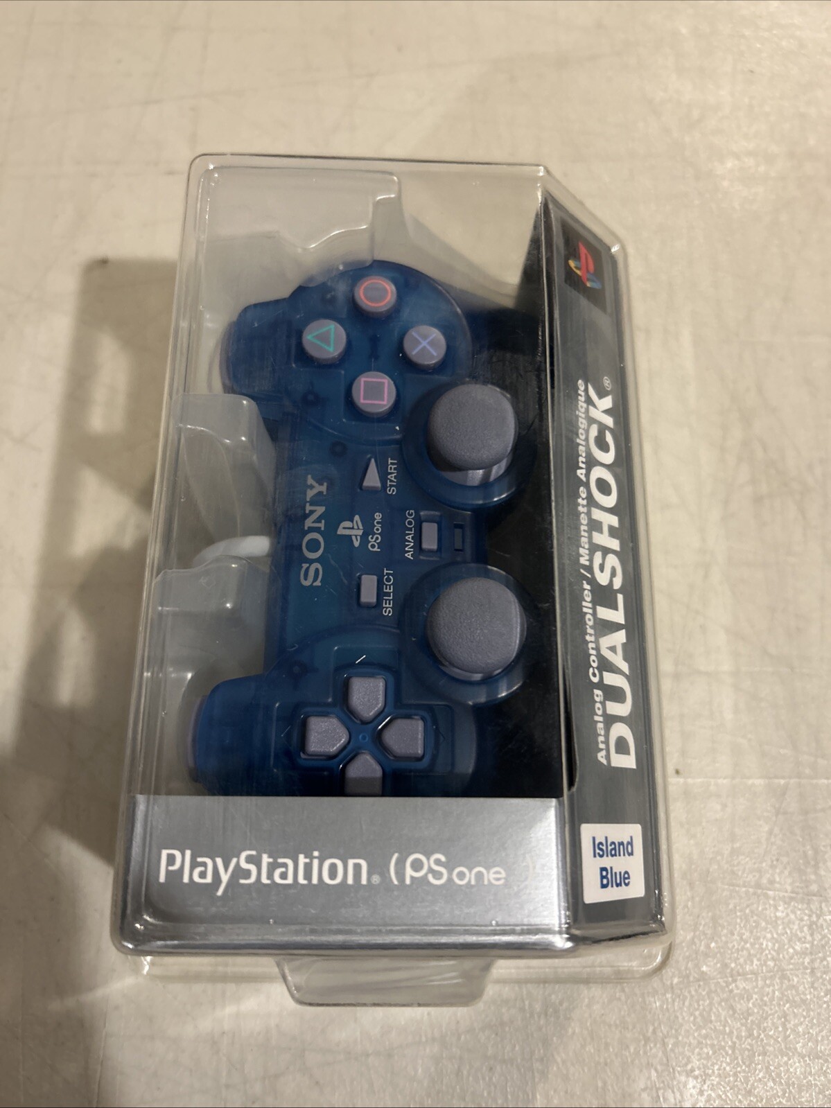 NEW Official Playstation 1 PSone Island Blue Dualshock Controller PS1 Remote