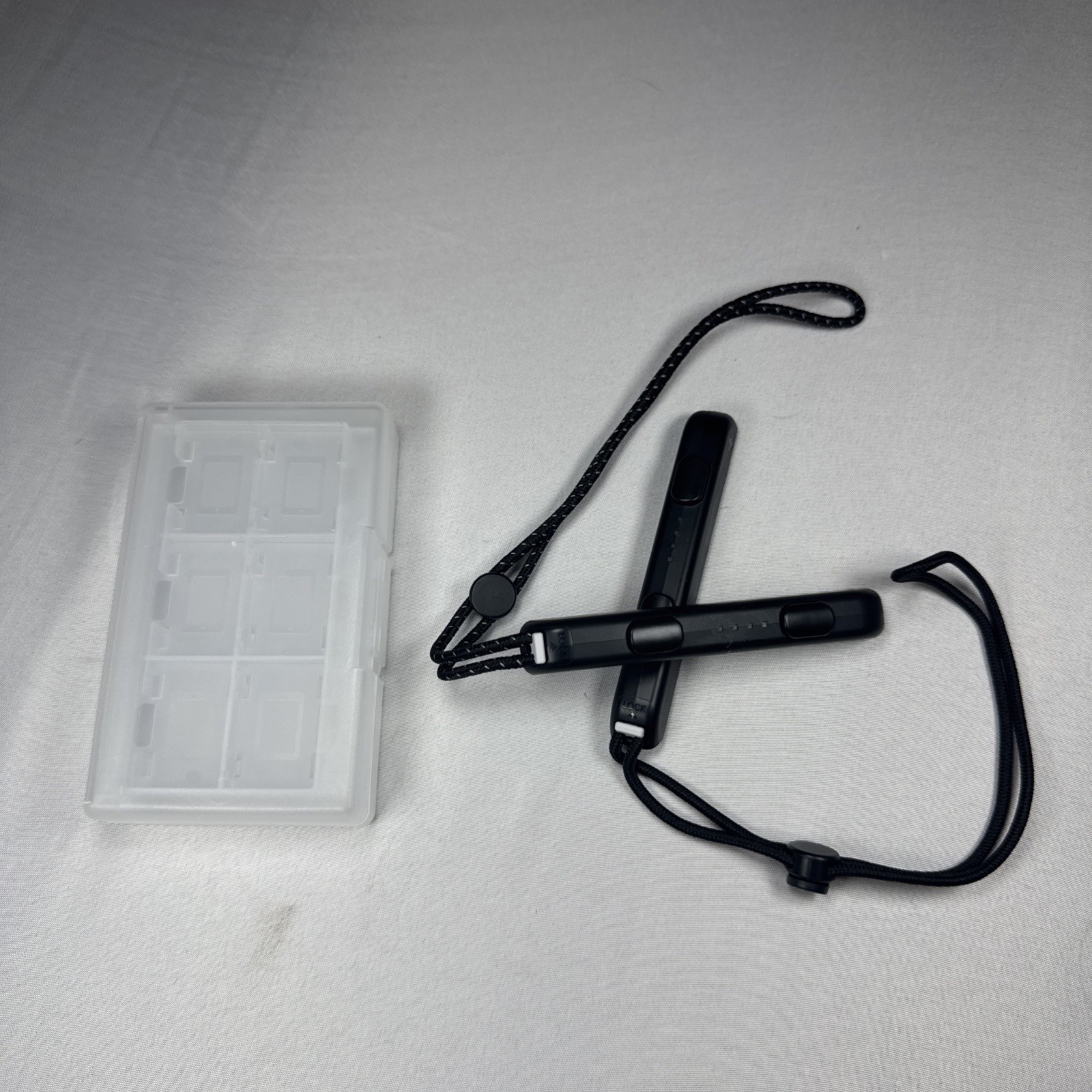 Set of 2 Genuine Nintendo Switch Joy Remote Black Wrist Straps HAC-014 Game Case
