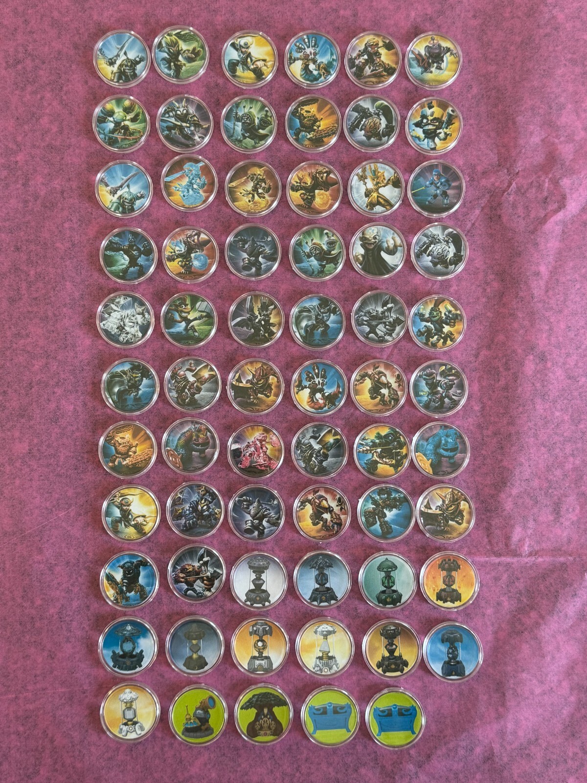 Skylanders Imaginators Complete Set Of 65 Coins Ro-Bow Creation Crystals Chests