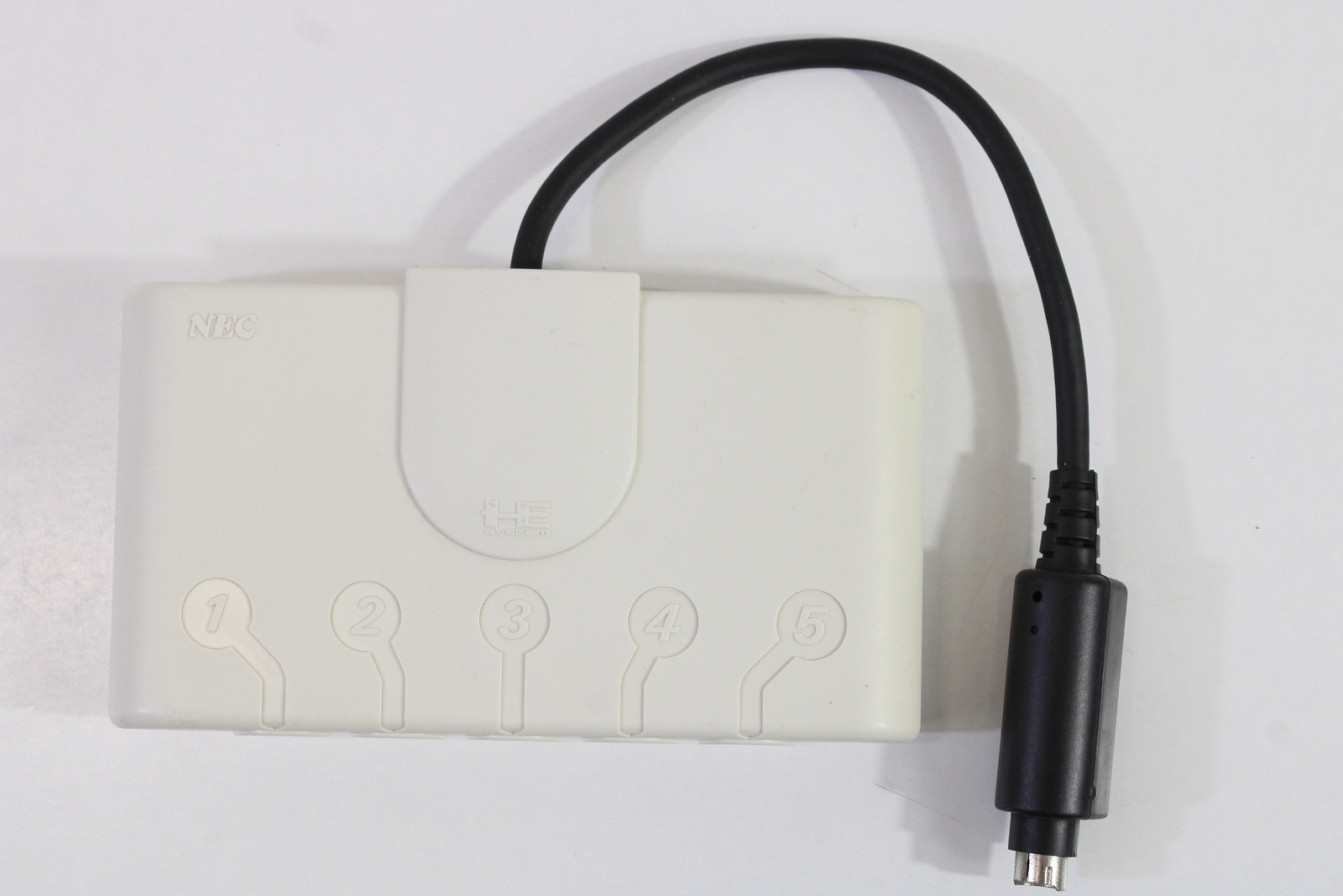 Official NEC PC Engine PI-PD003 5-Way Multitap White Milti Tap Slight Discolor