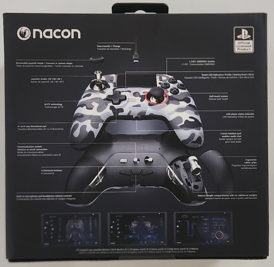 Nacon Revolution Pro Unlimited PlayStation 4 Controller – Camo Grey New