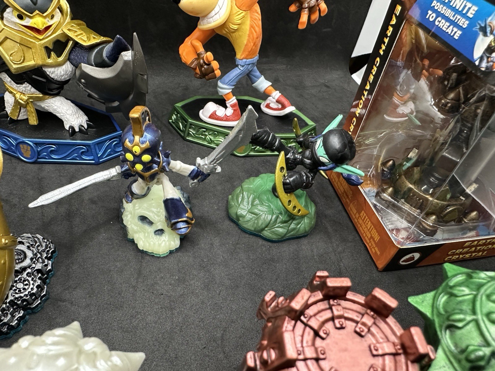 Skylanders Imaginators Lot Crash Portal 9 Creation Crystal 6 Figs SL GIANTS GAME