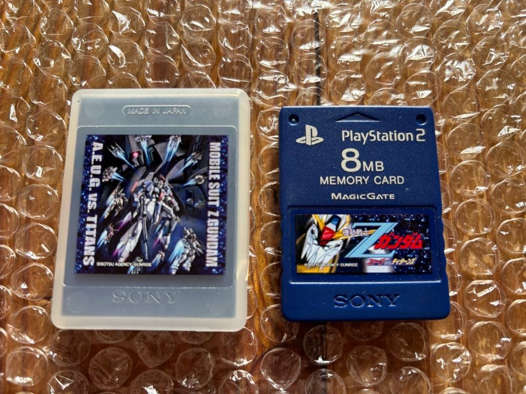 PS2 Memory Card 8MB Premium Series Mobile Suit Zeta Gundam used JAPAN