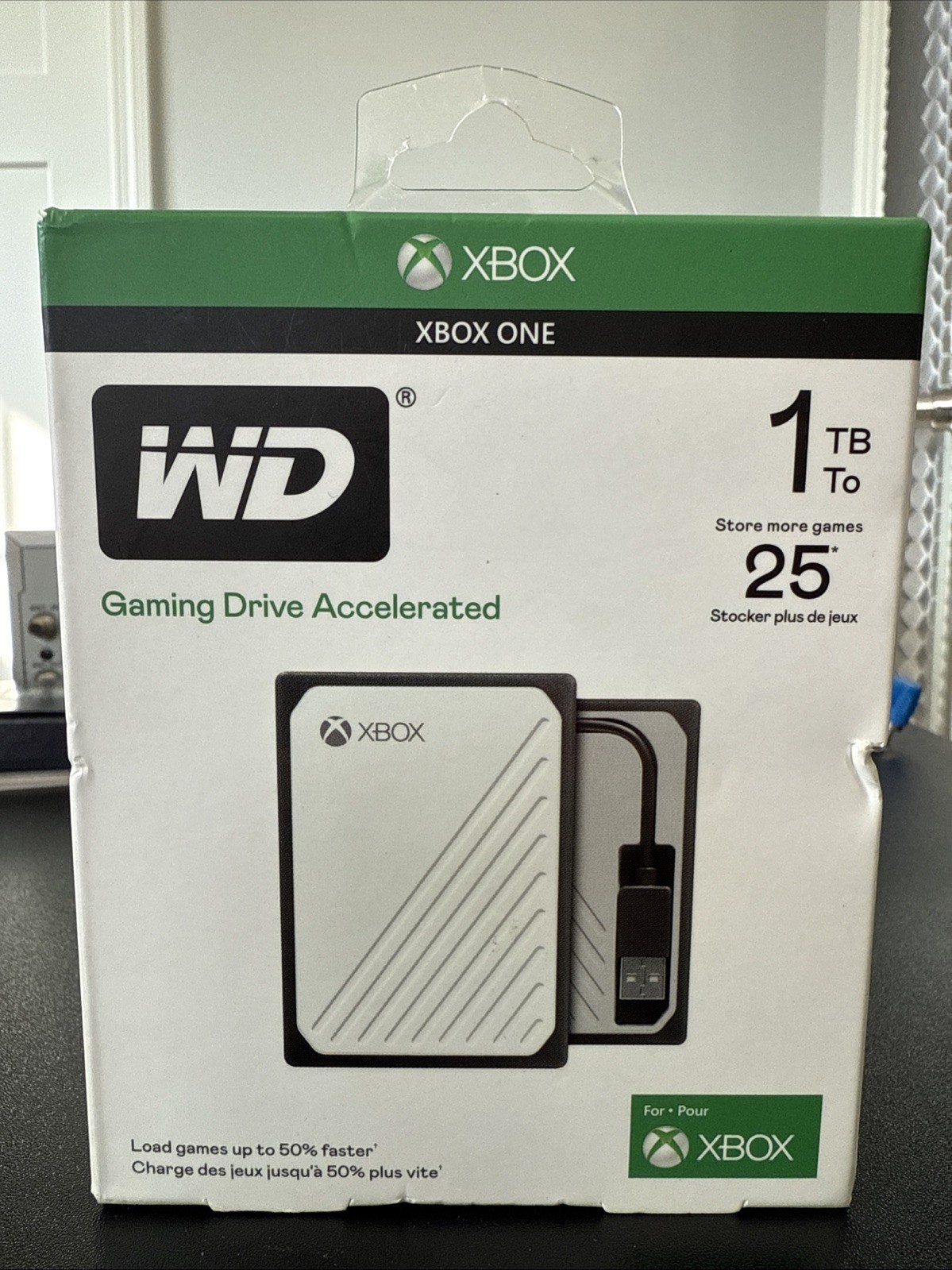 New! Western Digital 1tb HDD for Xbox One & S/X External Hard Drive New Sealed