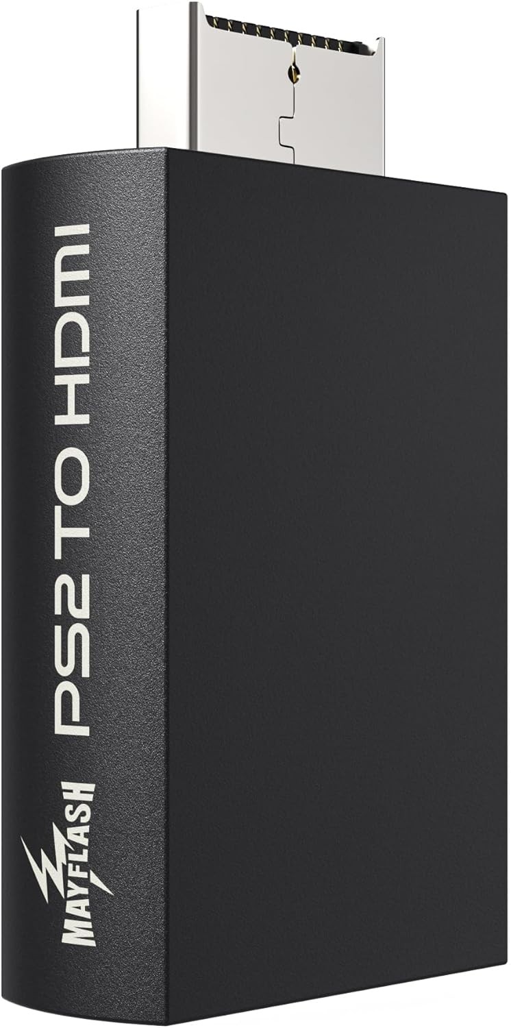 MAYFLASH PS2 to HDMI Converter Adapter, Video Converter with 3.5mm Audio Output