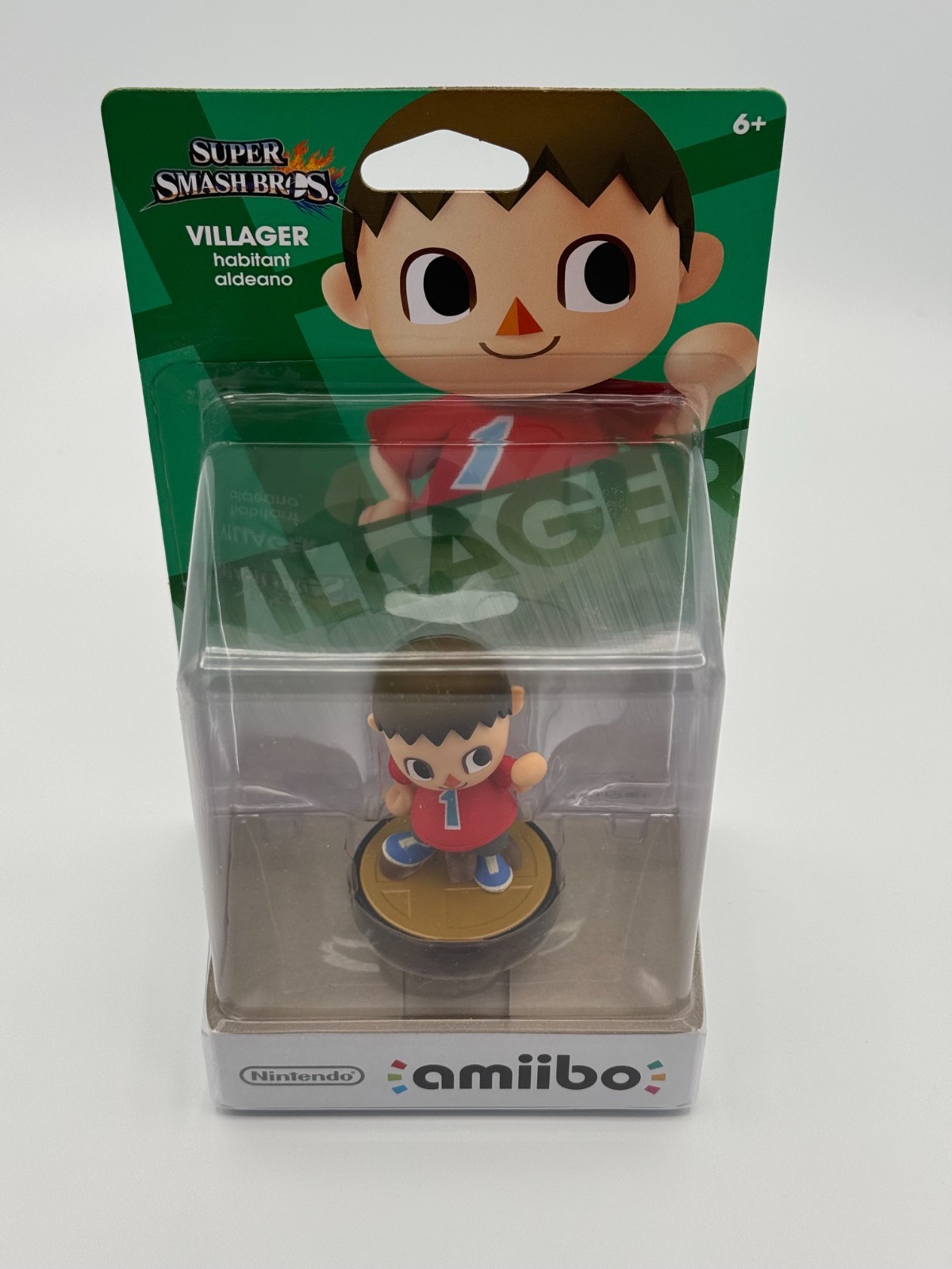 Villager Nintendo Amiibo Super Smash Brothers Animal Crossing New MINT RARE 1st