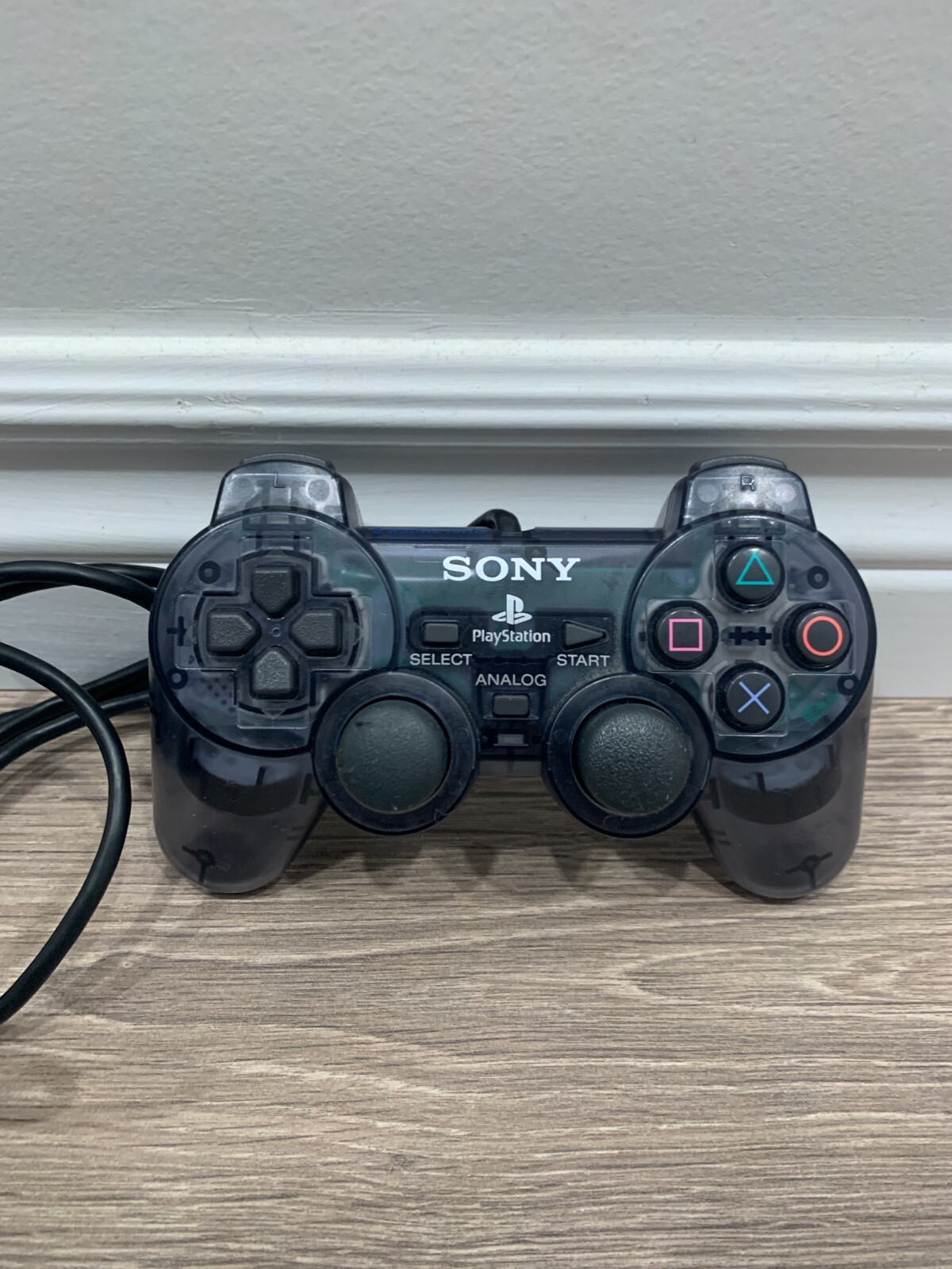 Sony PlayStation 2 PS2 Controller DualShock 2 Clear Smoke Gray SCPH-10010