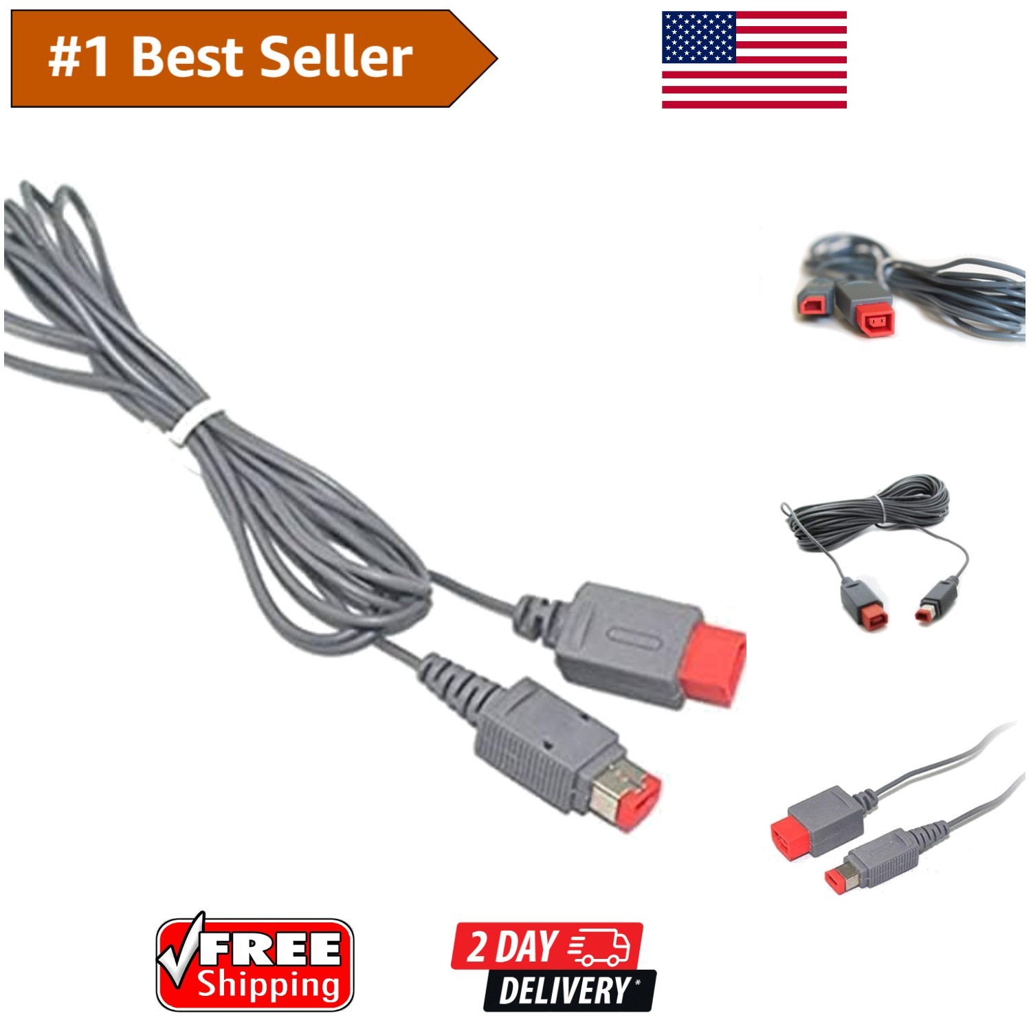 9.8ft Sensor Bar Extension Cable for Wii/Wii U – Flexible Setup & Durable Design