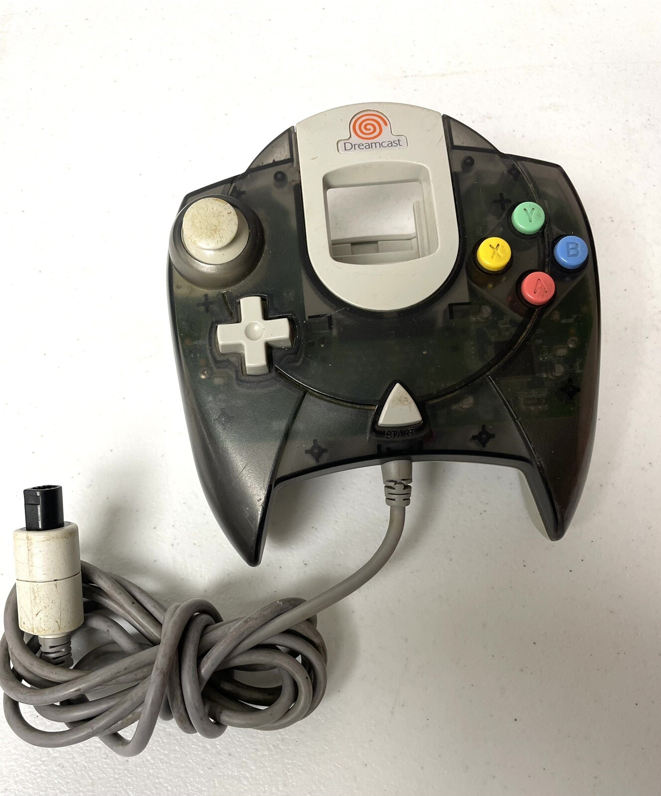 OEM Sega Dreamcast Clear Translucent Black GRAY Smoke Controller TESTED