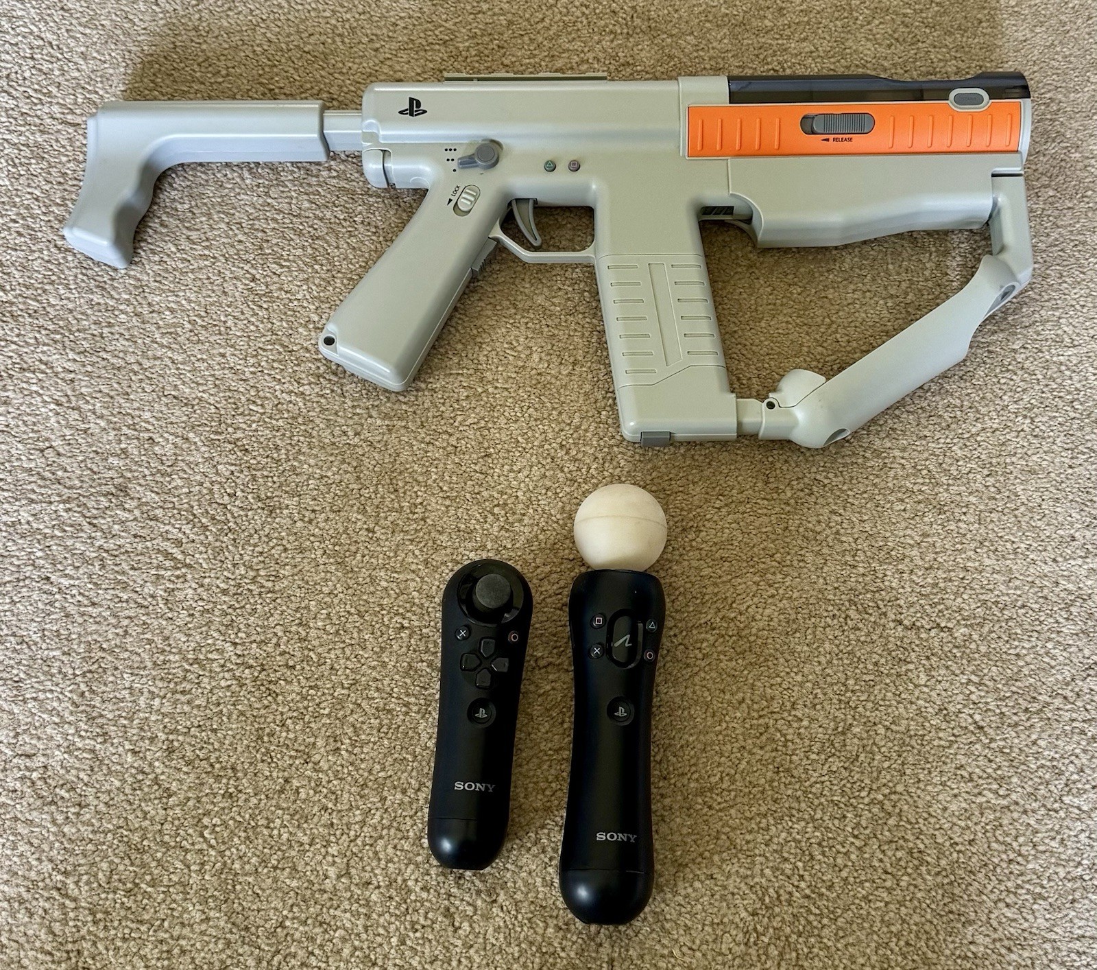 Sony PlayStation 3 PS3 Move Sharp Shooter CECHYA-ZRA1 w/ Motion Controller