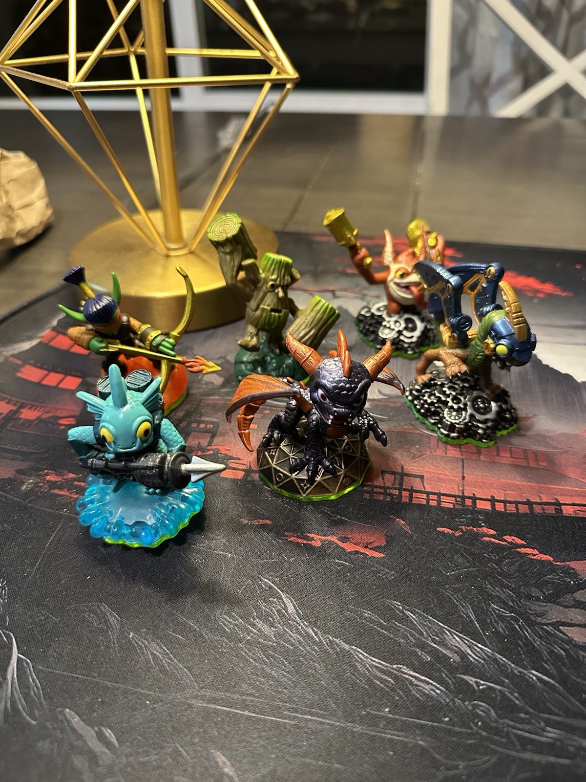 Lot of 6 Skylanders Spyro’s Adventure Figures Green Base Activision