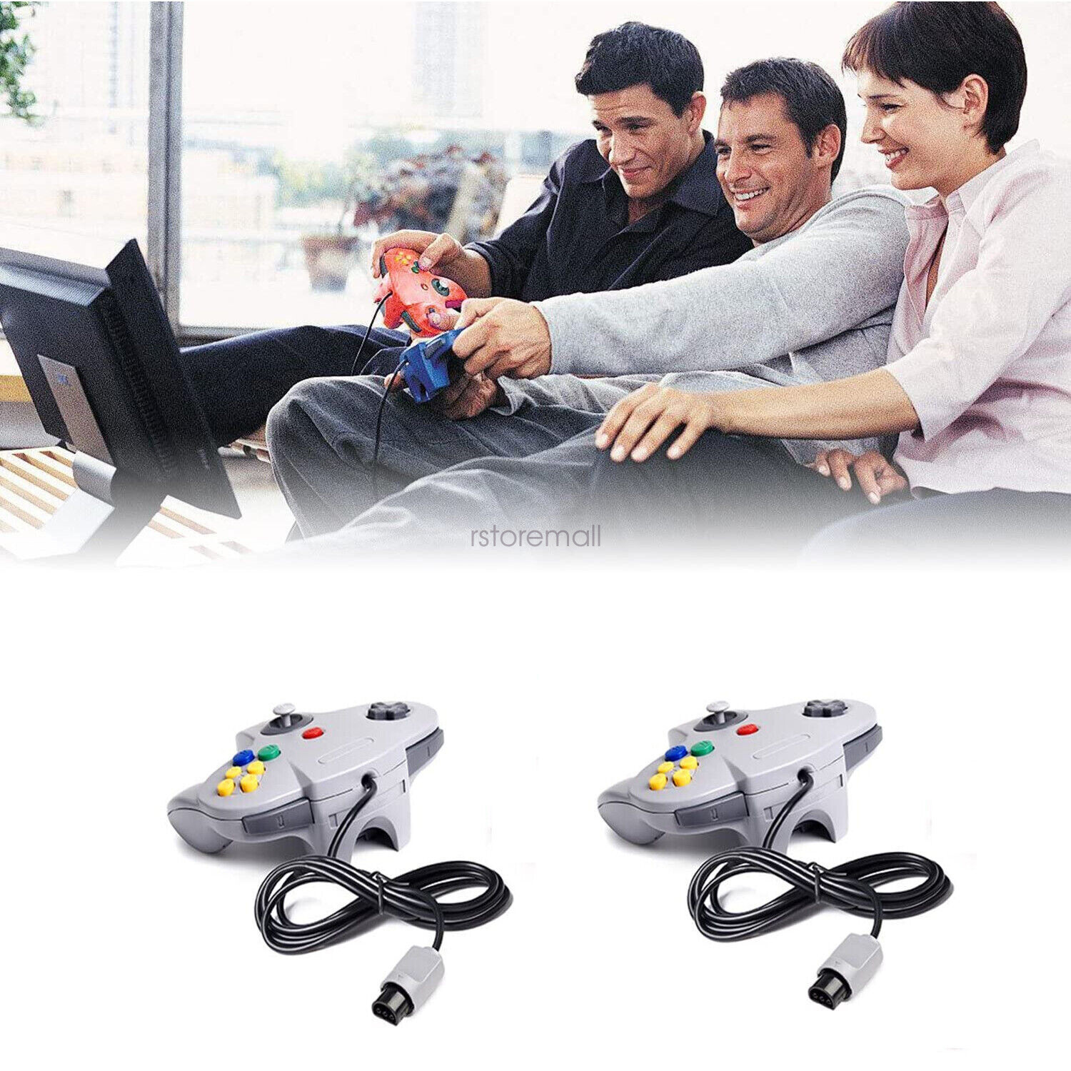 N64 Classic Wired Controller Joypad For Nintendo N64 Video Game/N64 Rumble Pack