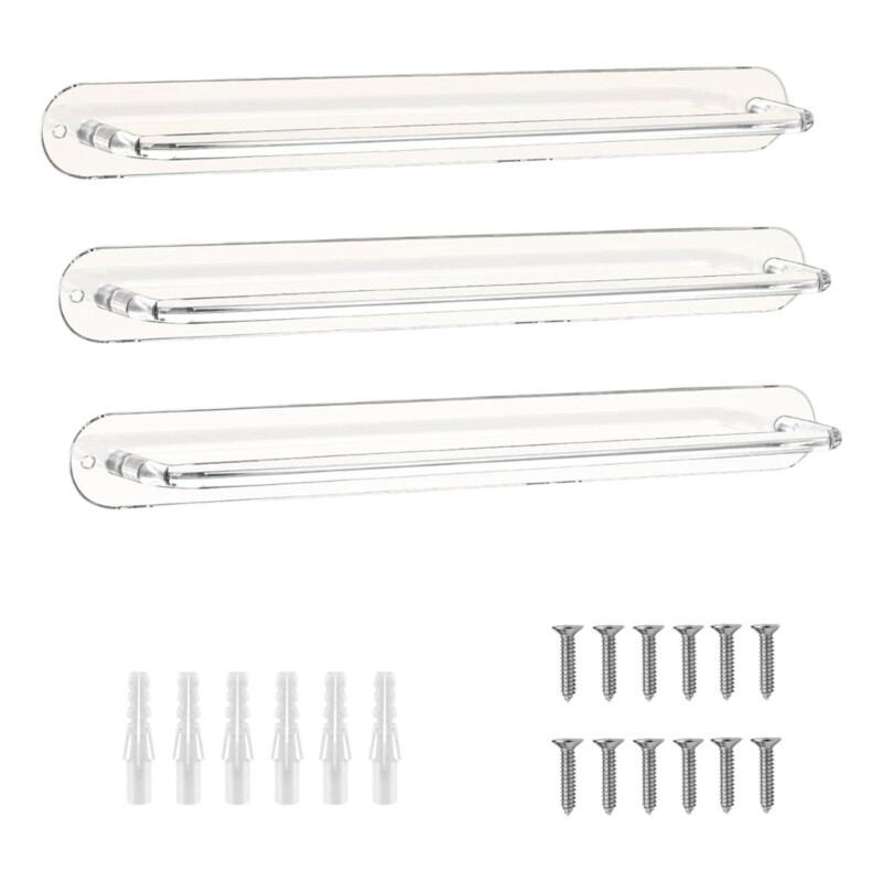 Desktop Headband Display Stand Clear Acrylic Holder Shelf for Easy Organization