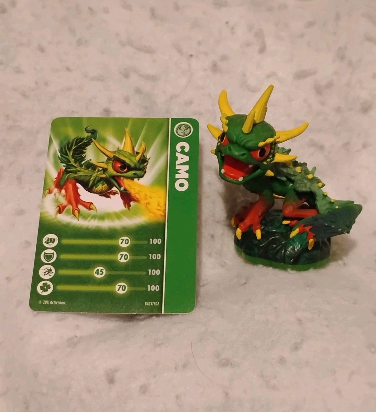 Camo – Skylanders Spyro’s Adventure Figure – Loose With Card