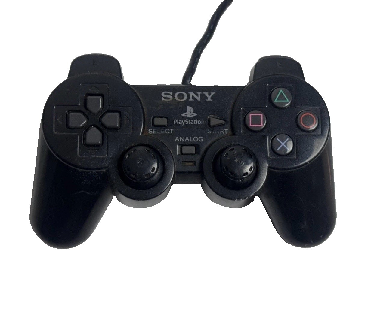 Sony PlayStation 2 PS2 Dual Shock 2 Analog Controller OEM SCPH-10010 Black WORKS