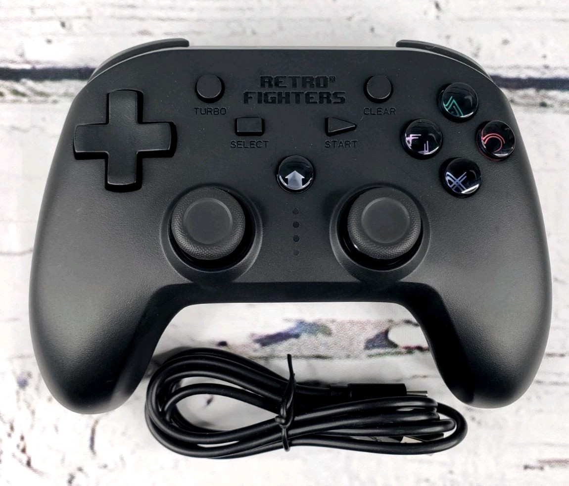 Retro Fighters Defender Wireless Gamepad Controller for PS3, PS4, PC – Black