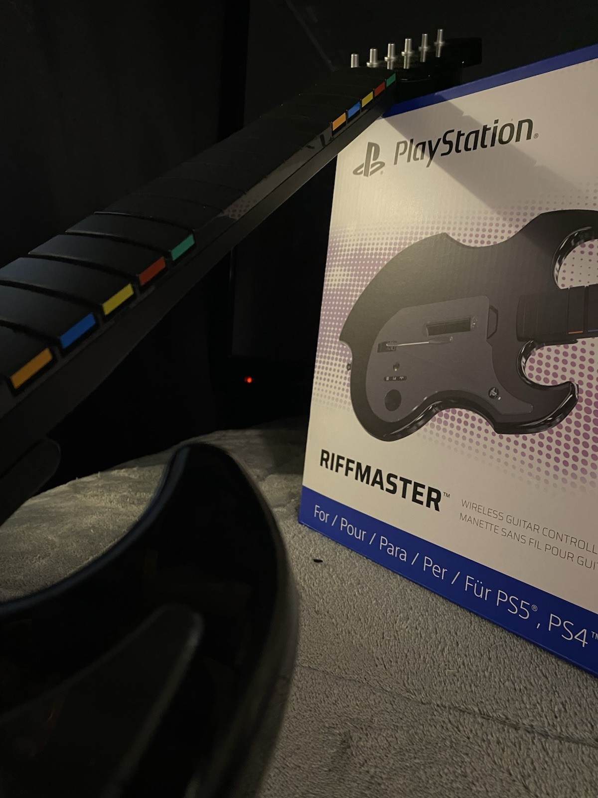 PDP Riffmaster Wireless Guitar Controller Black for PlayStation 5 & 4