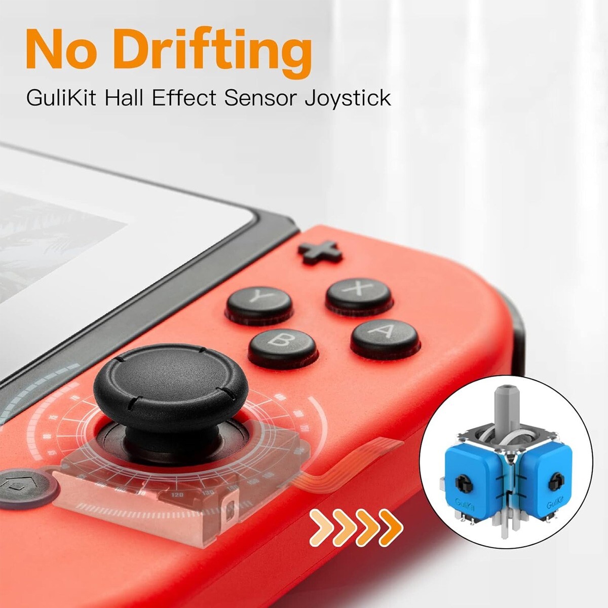 1-10X Joycon Hall Thumb Stick Joystick No Drift For Nintendo Switch Lite OLED US