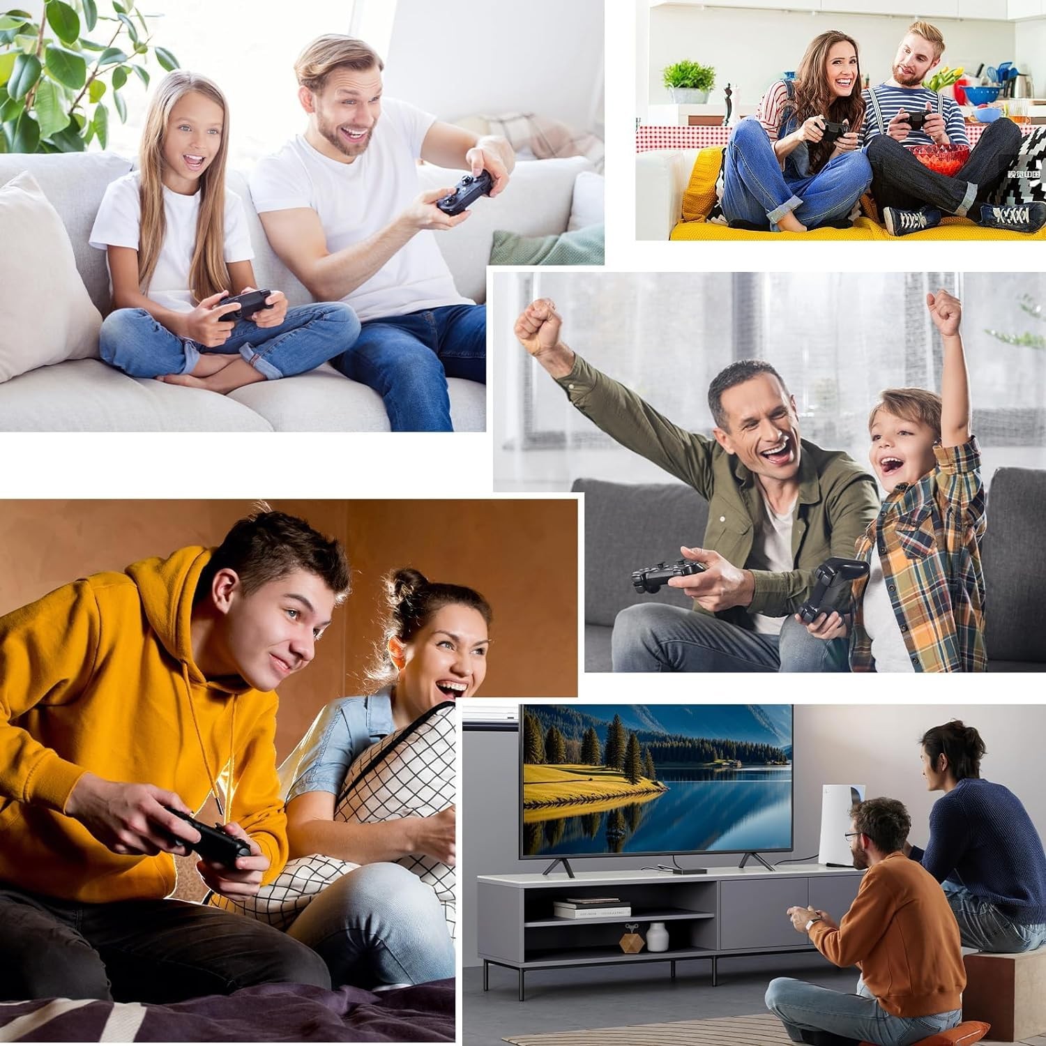 Internet-Enabled TV Game Console Kit for Competitive Multiplayer Dual-handle