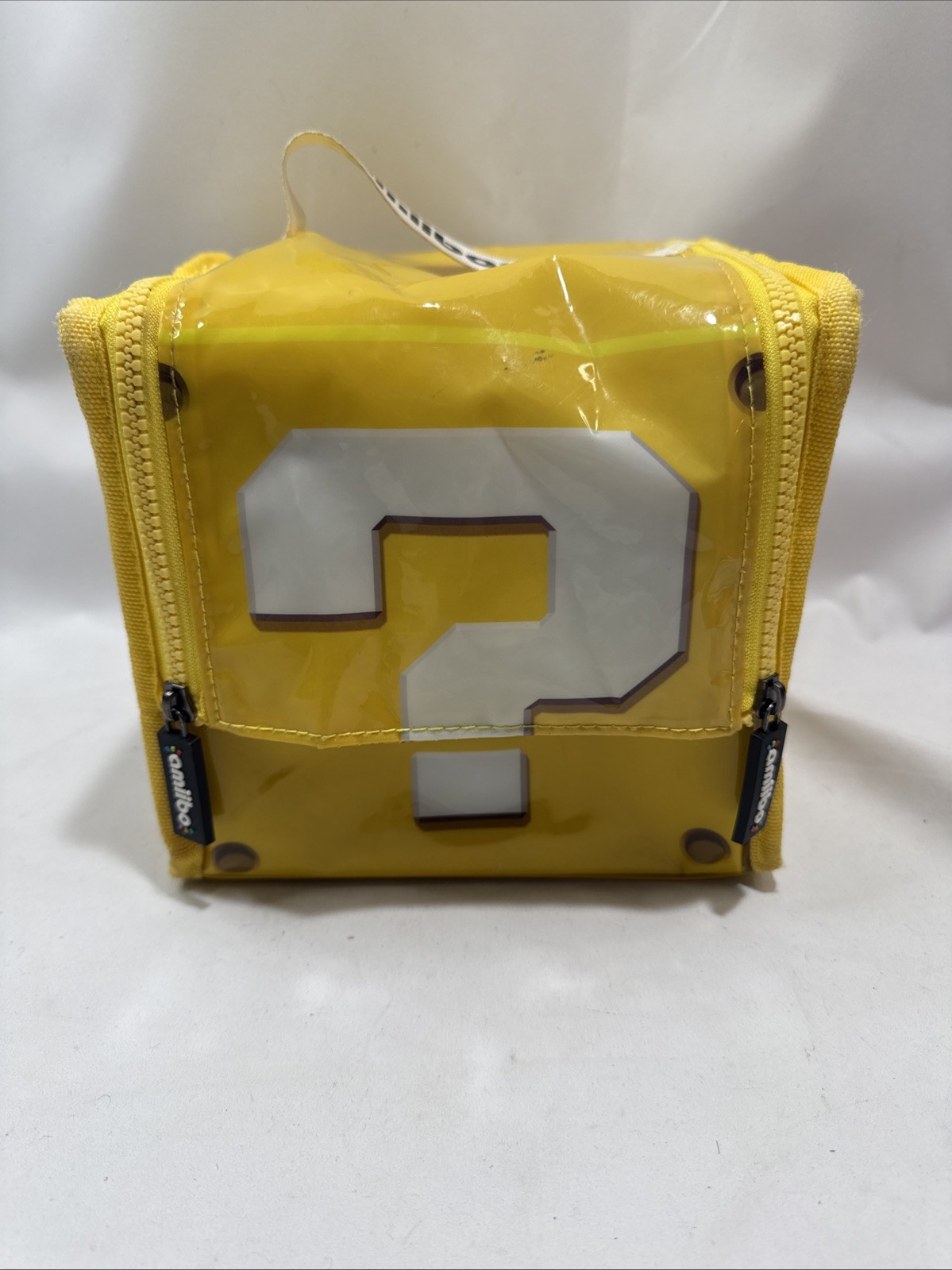 Nintendo Amiibo Mario Yellow PowerA Question Block Carrying Case Only No Game