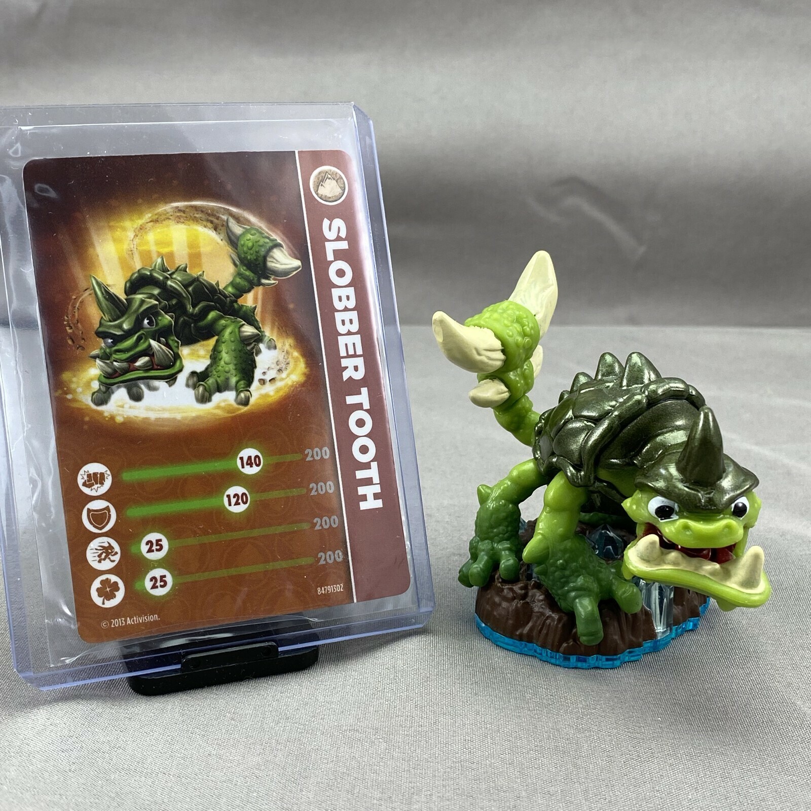 SKYLANDERS SWAP FORCE – SLOBBER TOOTH Earth Element Loose Figure with Card