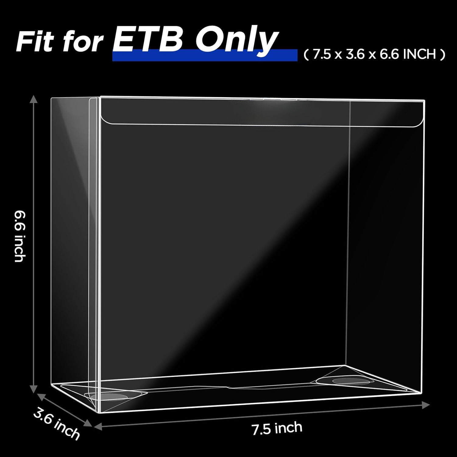 Clear Plastic Protector PVC Cases For Pokemon Elite Trainer Box ETB Display Case