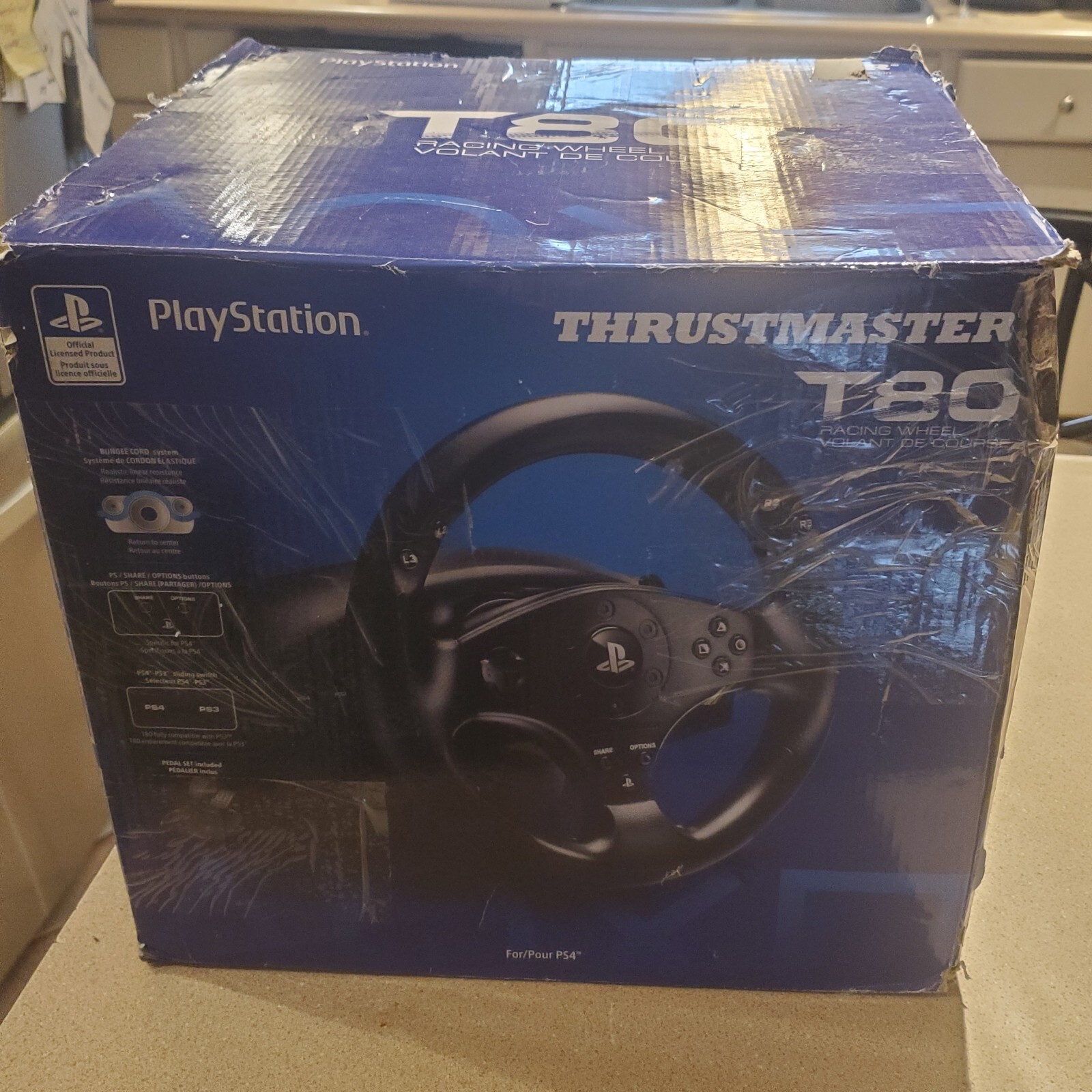 Thrustmaster T80 Racing Wheel for Playstation PS5, 4, 3