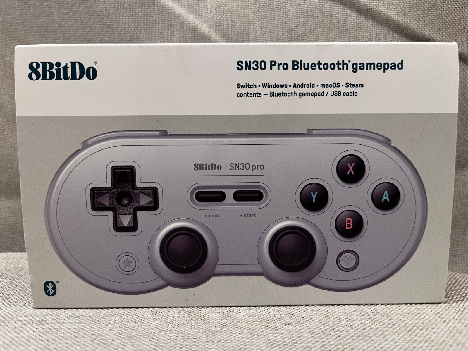 8Bitdo SN30 Pro Bluetooth Gamepad Gray for Switch, Windows, Android, macOS