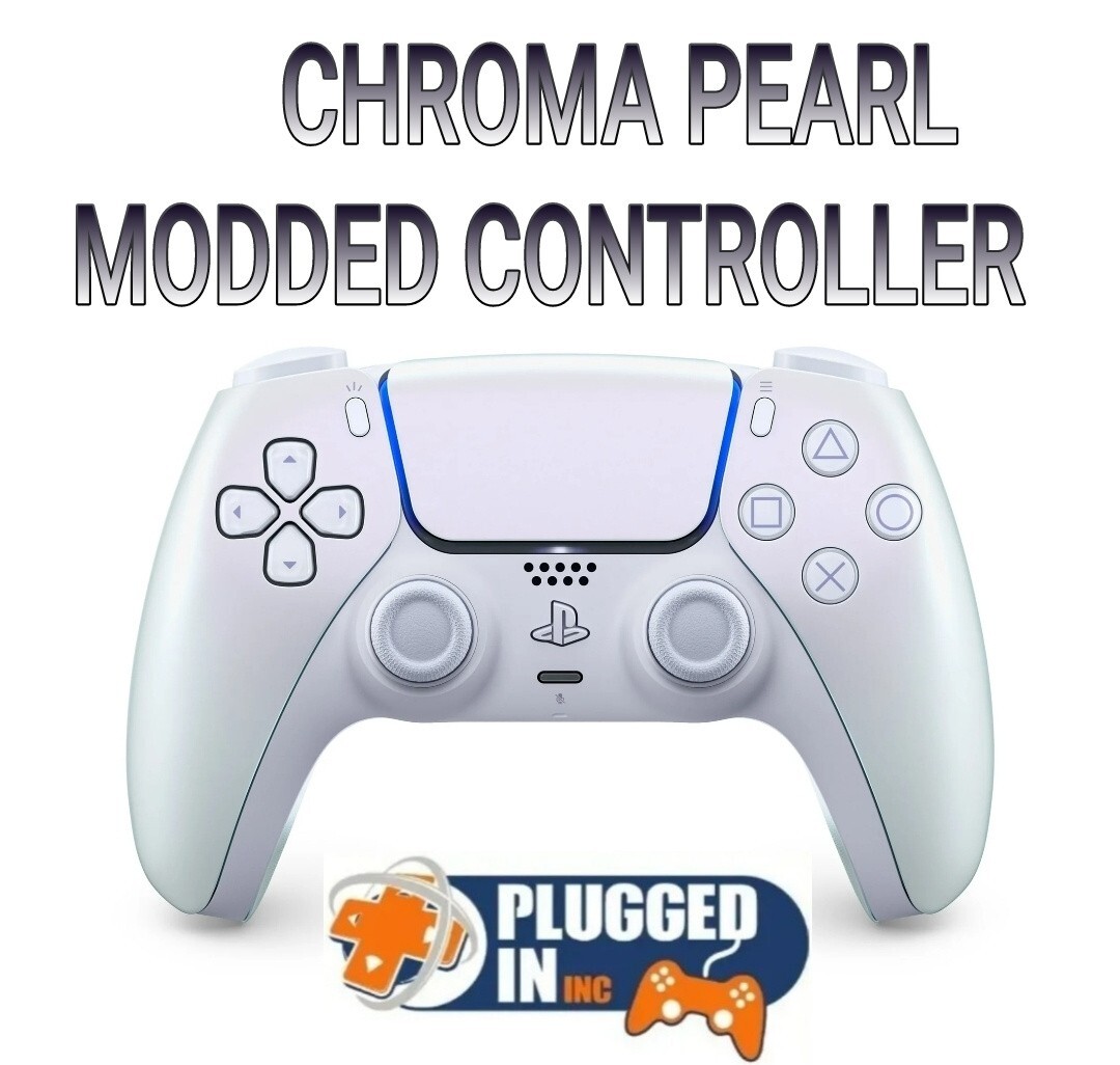 SONY PS5 RAPID FIRE MODDED CHROMA PEARL CONTROLLER, COD FPS GAMES