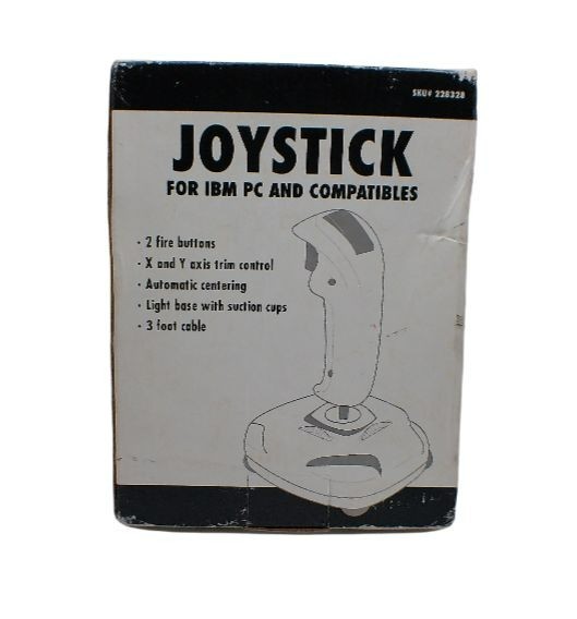 VTG COMPUSA Joystick for IBM PC Compatibles 2 Fire Buttons 3 FT Cable W/Box NOS