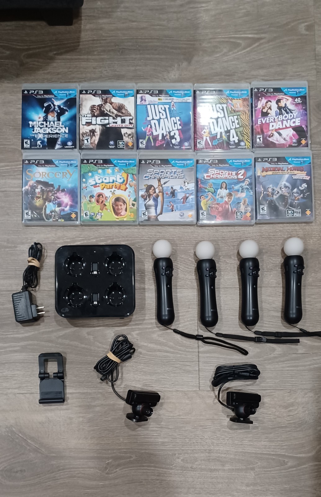 Sony Playstation 3 (PS3) Move “Complete Bundle” with Games “TESTED”