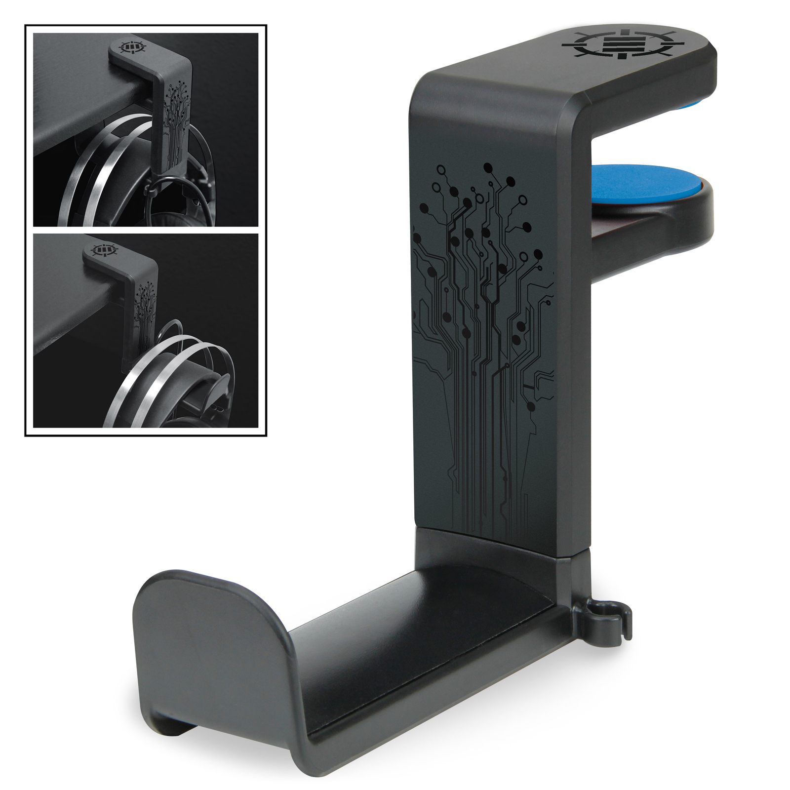 Gaming Headset Holder Hanger Mount by ENHANCE – Adjustable Under Desk Design
