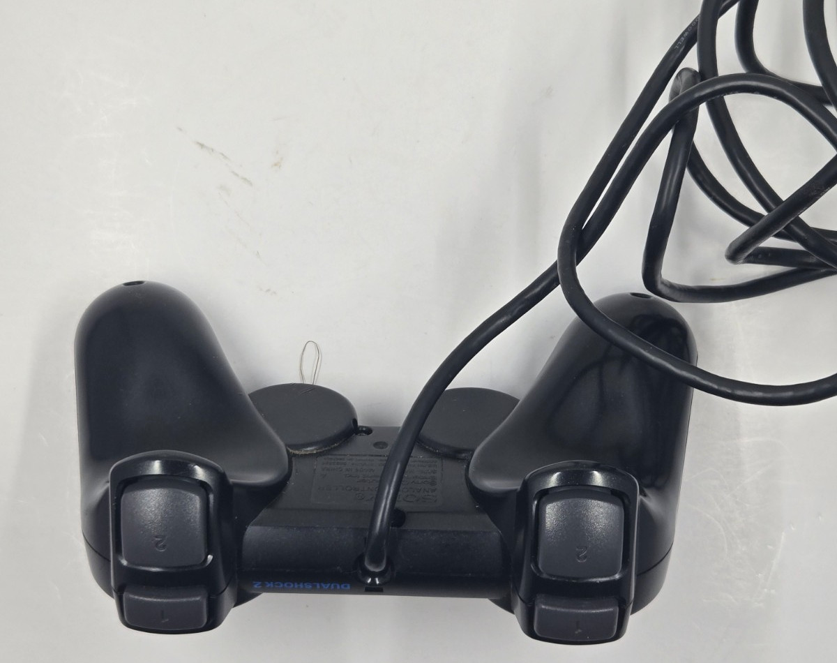 Sony PlayStation 2 Dual Shock Analog Controller – Black TESTED WORKING