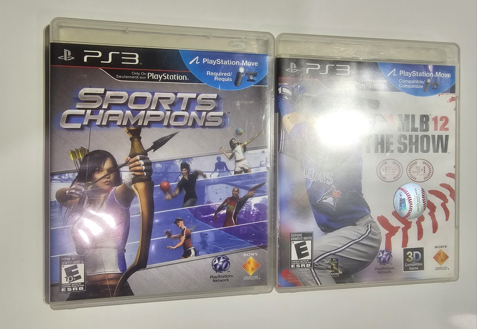 Sony PlayStation Move Bundle PS3 Motion Controller PS EYE Camera Bundle W/ Games