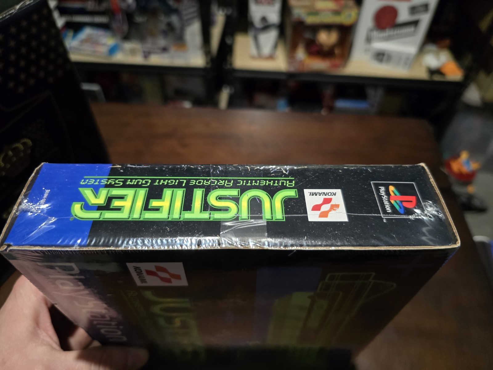 Konami Justifier Green Light Gun Sony PlayStation 1 PS1 NEW / Excellent / RARE