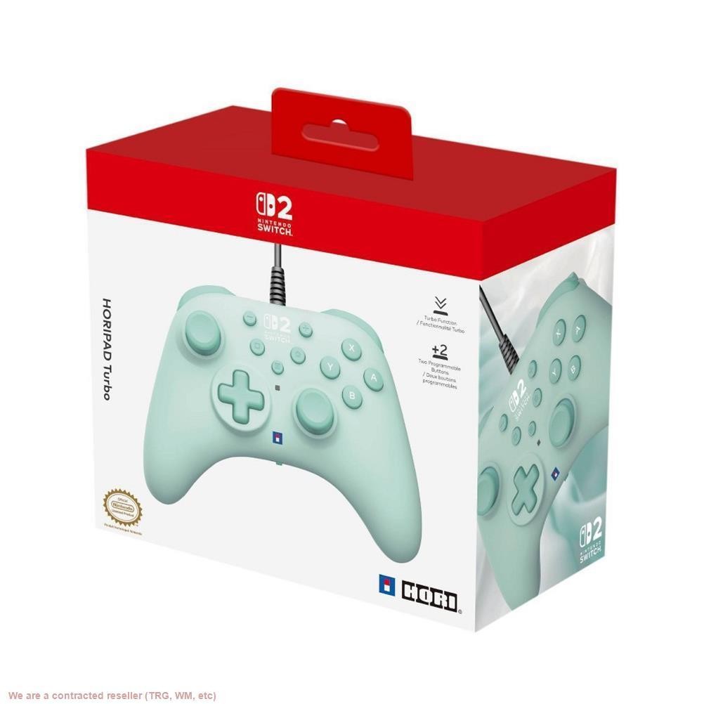 Hori Horipad Turbo Gaming Controller for Nintendo Switch 2 – Cozy Green