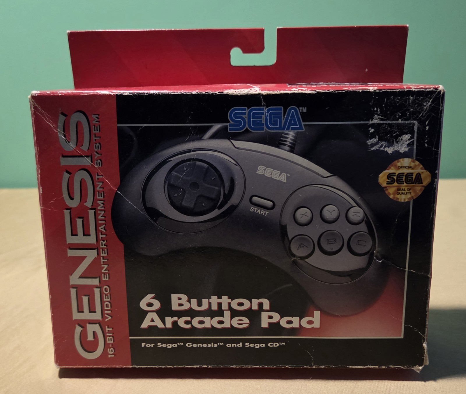 Sega Genesis- 6 Button Arcade Pad Retrobit Controller Complete in Box