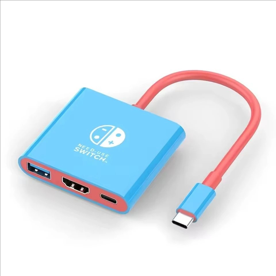 HDMI TV Dock For Nintendo Switch 1/2/OLED Docking Replacement Adapter Converter