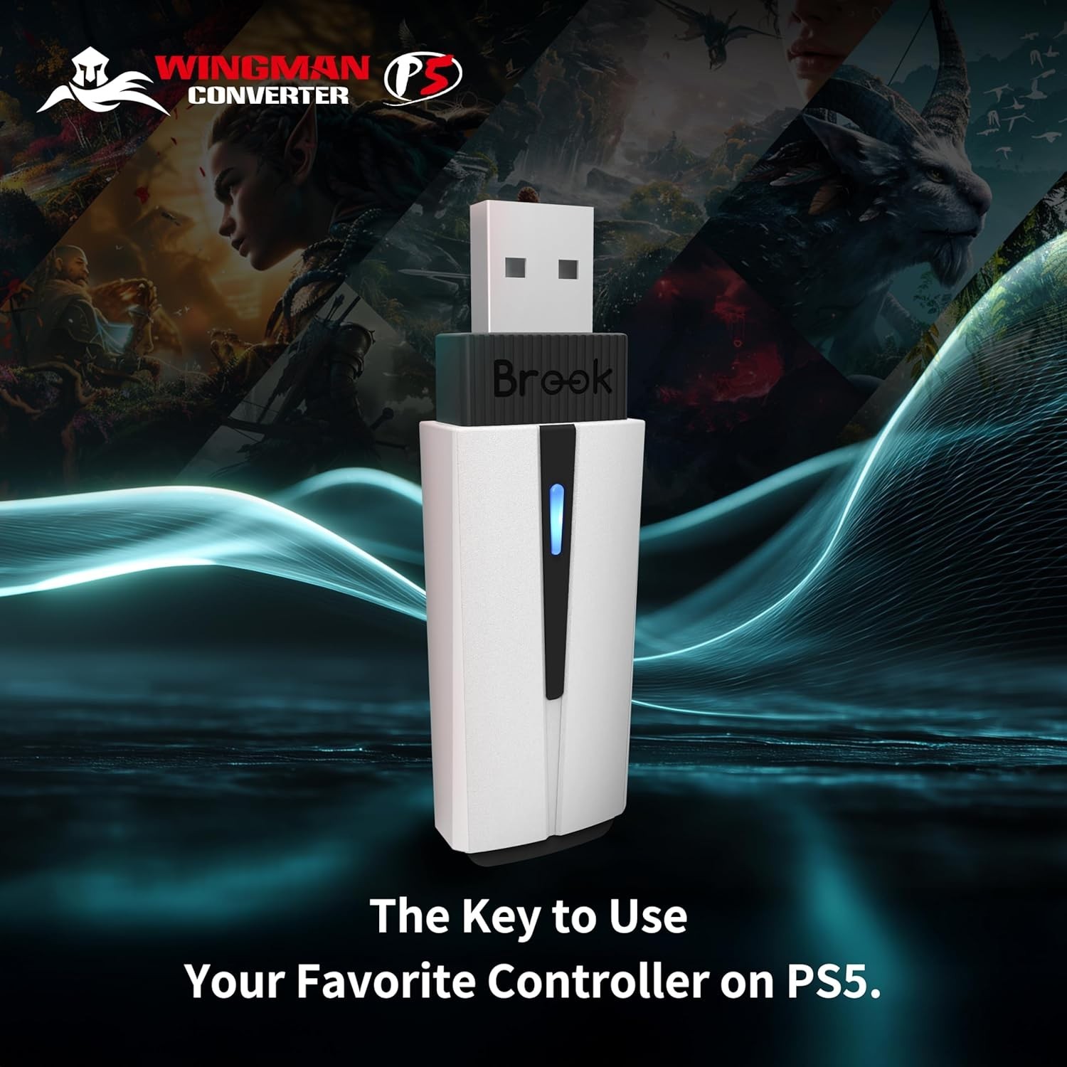 Brook Wingman P5 – P5 P4 PC Controller Converter with Wireless & Wired Ver.2026