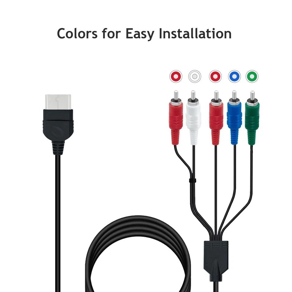 Xbox Component Video Audio HD Cable 1.8m for Original Xbox Best Picture Quality
