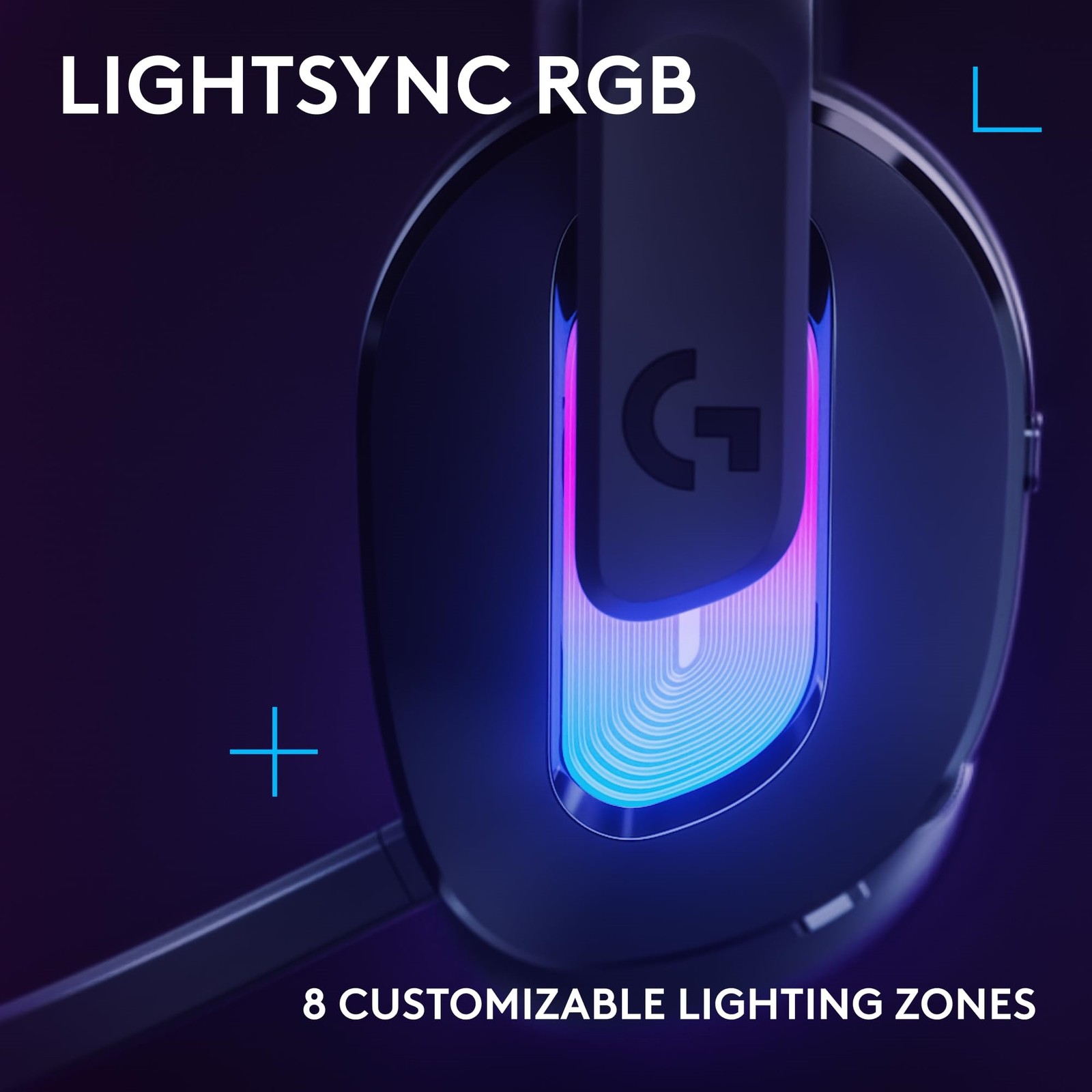 Logitech G522 LIGHTSPEED Wireless Gaming Headset LIGHTSYNC RGB Full Bandwidth