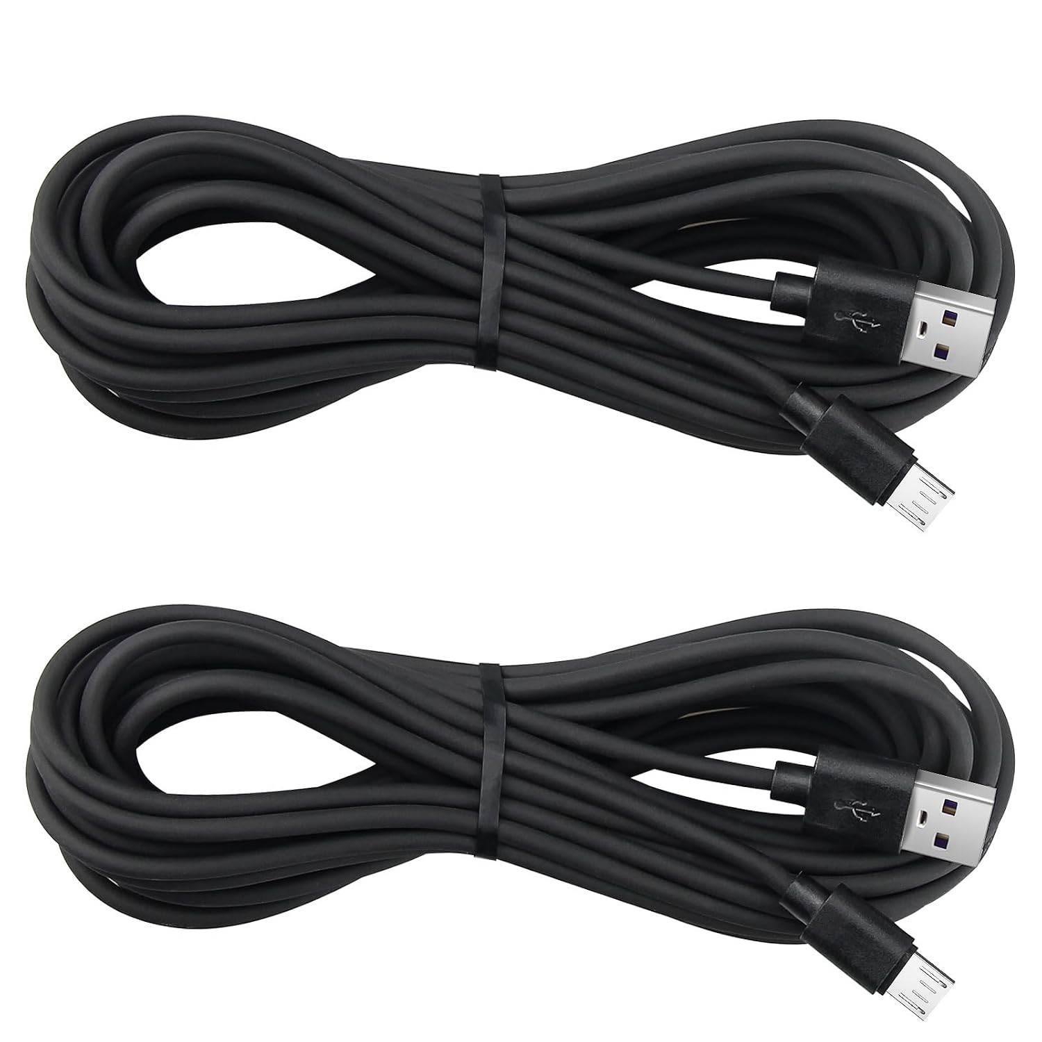 16 ft Durable Micro USB Charge Cable Set for PS4/Xbox – Two Cords Included